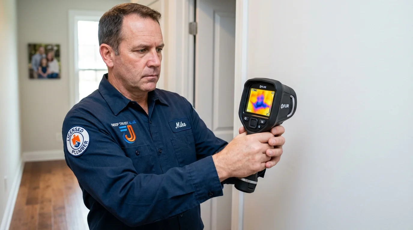 Thermal imaging leak detection by Johns Plumbing LLC in Clifton
